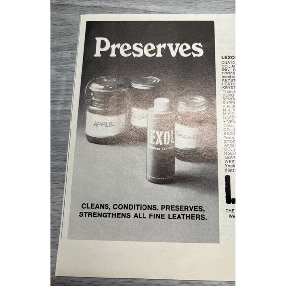 Lexol Leather Cleaner Vintage Print Ad 1970s Conditioner West Caldwell NJ - Picture 4 of 6